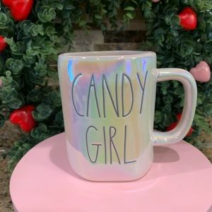 Rae Dunn “ Candy Girl” Iridescent Mug  New